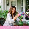 Pink Flower Bouquet Building Sets for Adults Women, Compatible with Botanical Collection, 13 Flowers, Unique Home Decor Gifts for Valentine‘s Day,