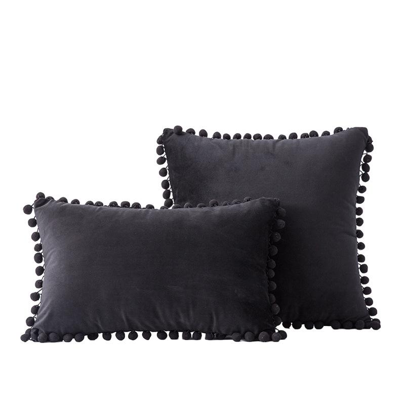 

Наволочки для подушек 18x18 бирюзового цвета: 2 упаковки удобных мягких помпонов бархатных квадратных декоративных наволочек для декора дома в фермерском стиле 12 x 20 -2pcs чёрный