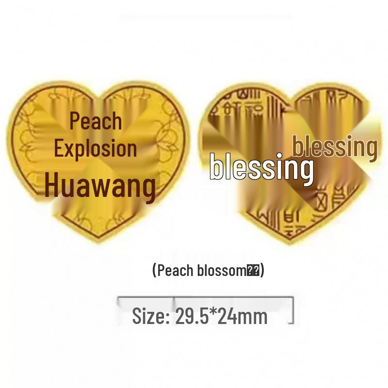 Pure Gold 999 Princess Prosperity Mobile Phone Sticker - Good Luck & Wealth New Year Gift 2mg Pure Gold Phone Sticker + Acrylic Packaging