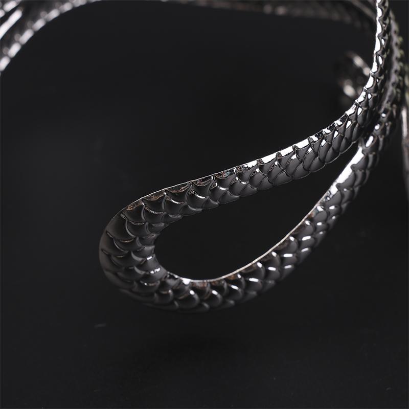 Upper Arm Bracelet Metal Coil Swirl Spiral Shape Armband Cuff Gold Silver Color Arm Bangle Armlet Adjustable For Women Girl