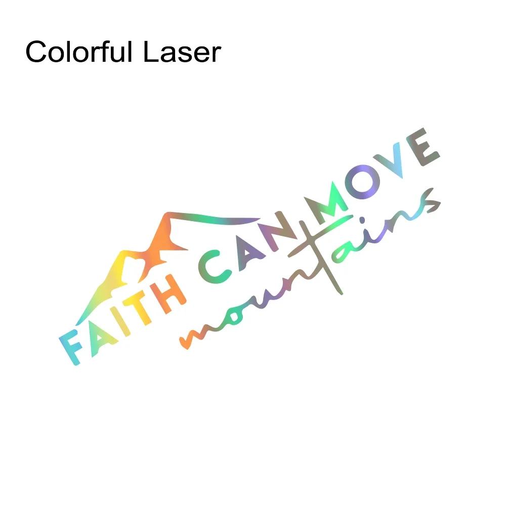 Faith Can Move Mounta Stickers Car Windshield Window Bumper Decor Decals Outdoor Vinyl Decoration Auto Tuning Accessories