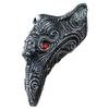 Halloween Resin Beak Face Cover Punk Face Cover with Rhinestone for Halloween Party Cosplay Costume