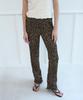 NUAKLE Leopard Banding Bootcut_Brown
