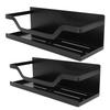 2PCS Magnetic Spice Rack for Refrigerator Carbon Steel Space Saving Spice   Magnetic Shelf for Kitchen Jars Seasoning Bottles