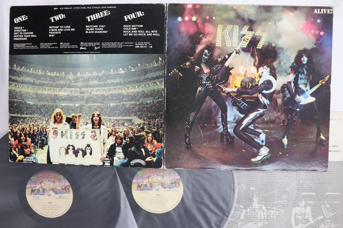 Виниловая пластинка KISS  Kiss Alive VIP951718 CASABLANCA 1977 Япония Рок Б/у
