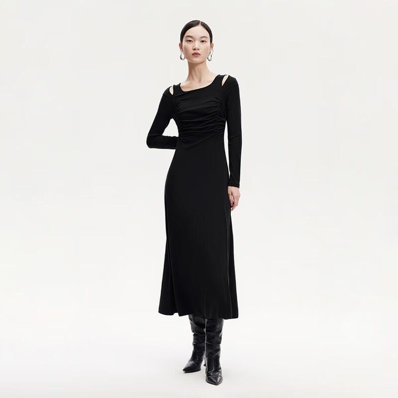 

VEROMODA U-Neck Shoulder Cutout A-Line Long Dress M