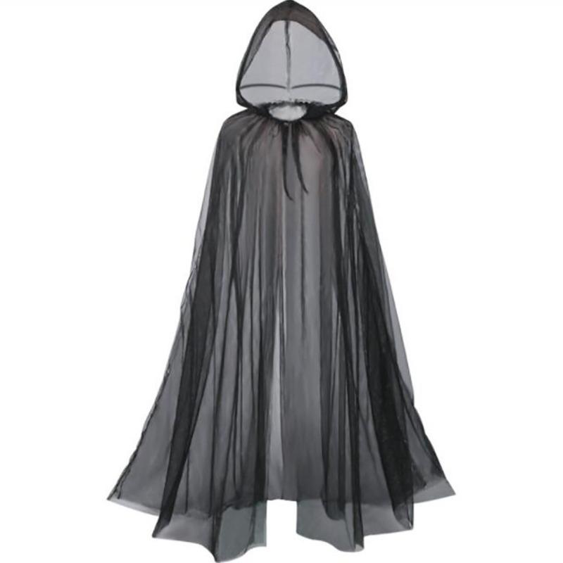 Witch Costume Elf Cloak Women Halloween Hooded Tulle Cape Cosplay Anime Cosplay Cosplay Costumes Cosplay Costume Akatsuki