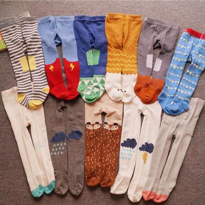 Cute Baby Romper Socks: Spring/Autumn Cotton One-Piece Legging Socks for Newborns