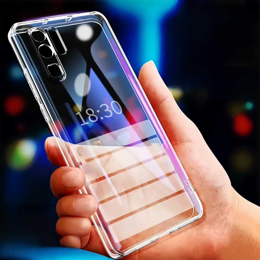 Transparent TPU Phone Case For Huawei P40 P30 P20 Pro Lite, Non-Yellowing Shockproof Protective, Anti-Scratch-Clear