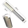 60mm Long 1/4 X 3/8 Inch Woodworking Straight Shank Dual Flute Router Bit Cutter