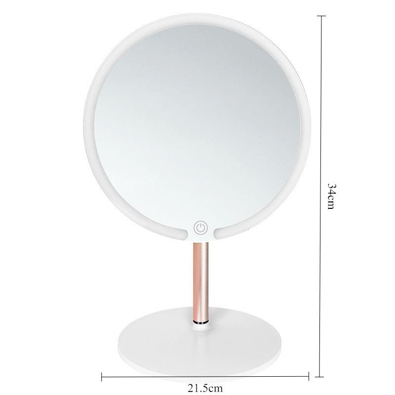 Lighting Makeup Mirrors Desktop Mirror Living Room Portable Dressing Table Accessories Household Foldable Aesthetic Ornaments