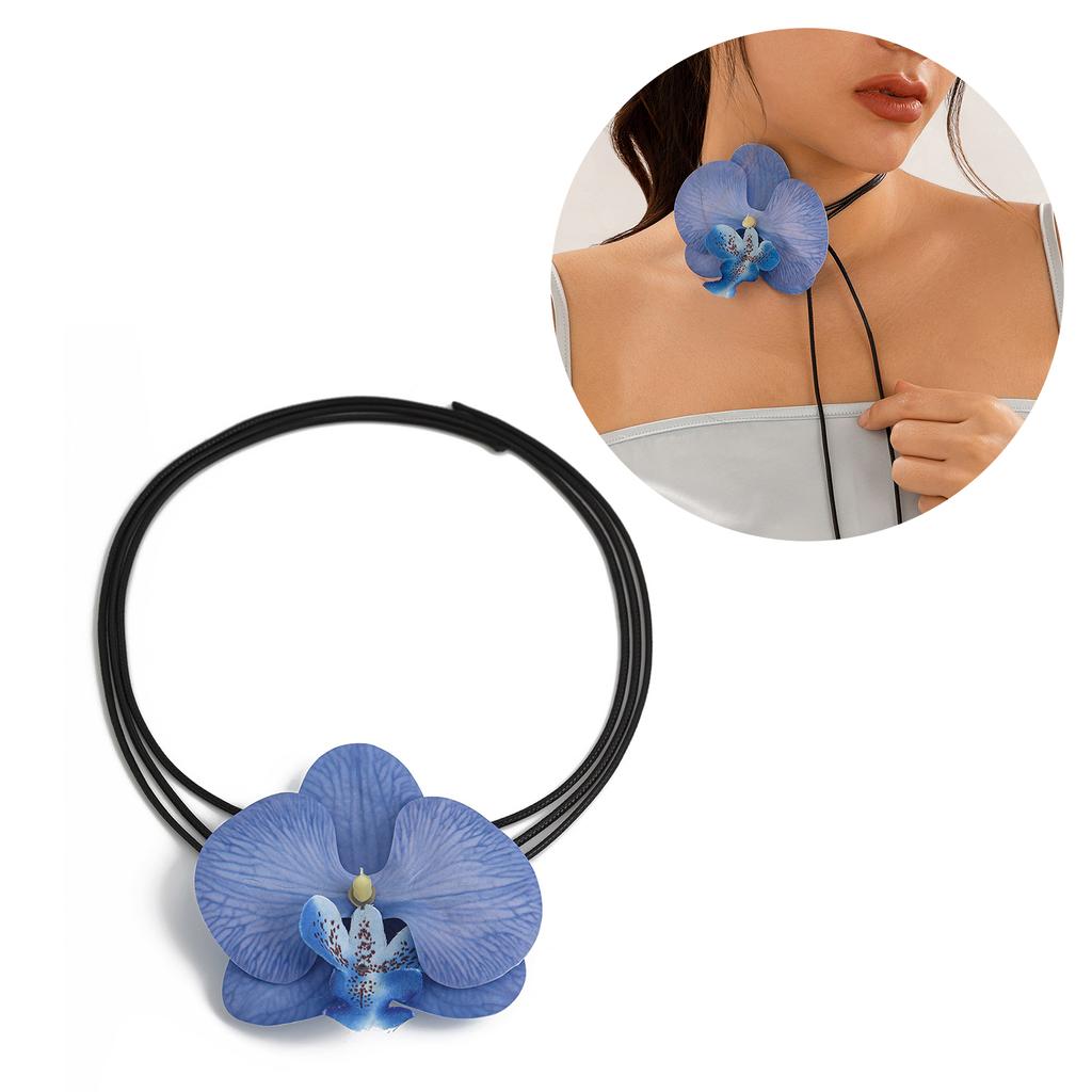 Elegant Floral Charm Jewelry 3D Flower Pendant Necklace/Earrings/Brooch for Girl Women Wedding Party Embellishment
