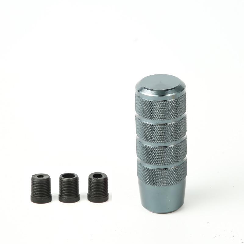 1 Set Manual Transmission Aluminum Knurled Shifter Lever Knob Shifter Lever Knob Auto Accessories 95Mm Non-Slip Gear Shift Knob