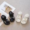 Little girl sandals 2025 girls summer new pearl children's shoes girls foreign princess shoes non-slip beach