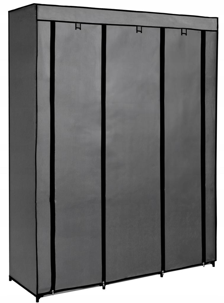 Textile Wardrobe With 10 Shelves Mira Maxi Anthracite