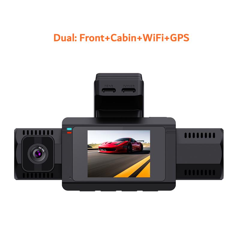 CPT 3 Channel 4K Dash Cam GPS Speed Night Vision Auto Driver Recorder 5G WiFi Super Capacitor 1 Year Warranty