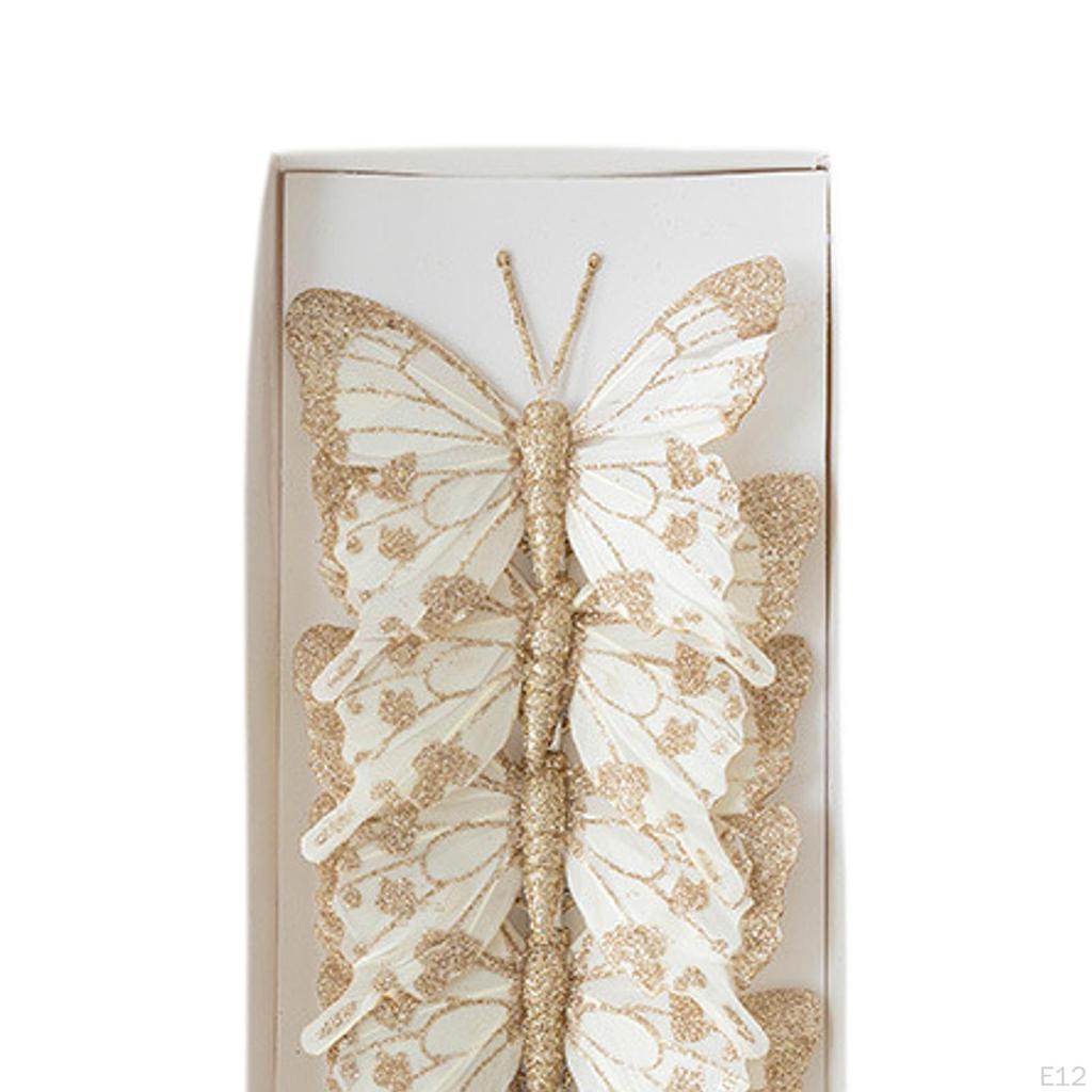 Butterfly Christmas Tree Decoration, Hanging for Living Room with Clip, Ornament