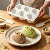 Chocolate Treat Tray with 6 Nut Shell Cavities, Flexible Baking Form for Table Service, Dessert Display, Daily Use, and Creative Serving Presentation