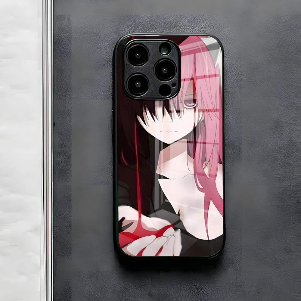 Elfen Lied Anime Phone Case For IPhone 17 Air 16 E Pro Max 15 14 13 Mini 12 Pro 11 Max Plus Black Glass Cover