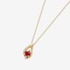 ESTELLE Necklace K10 Yellow Gold July Birthstone Ruby Teardrop Motif [ESTELLE] [Official] [WEB Exclusive] Women's 0452-8191-0019-0000