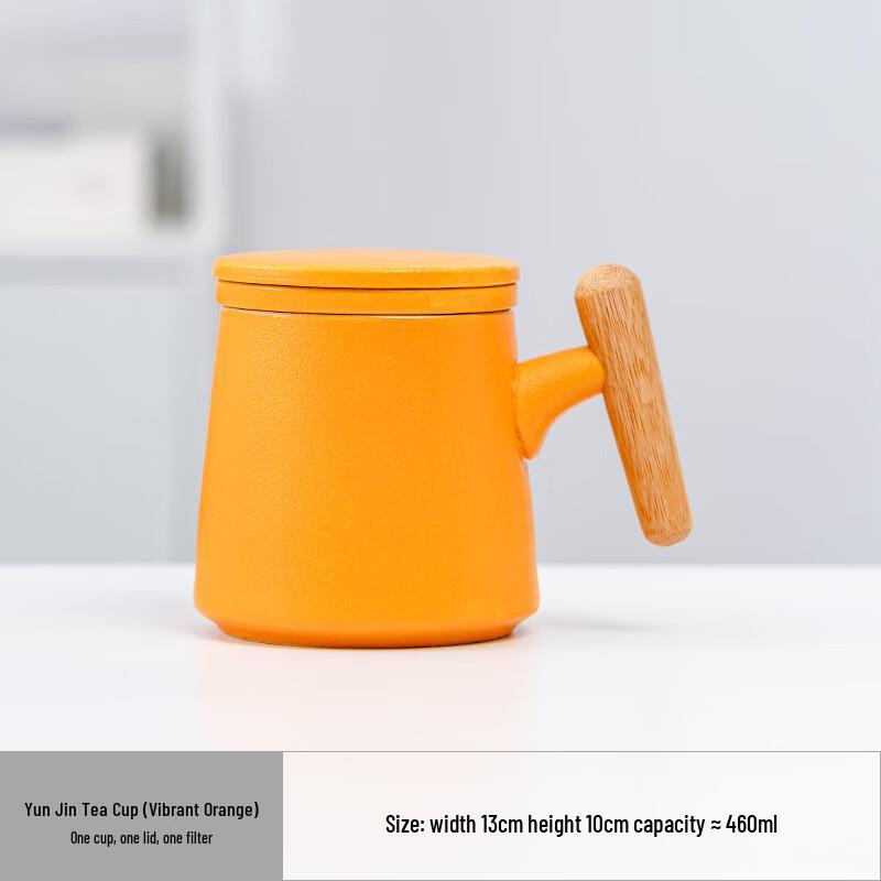 Ceramic Tea Infuser Mug with Lid