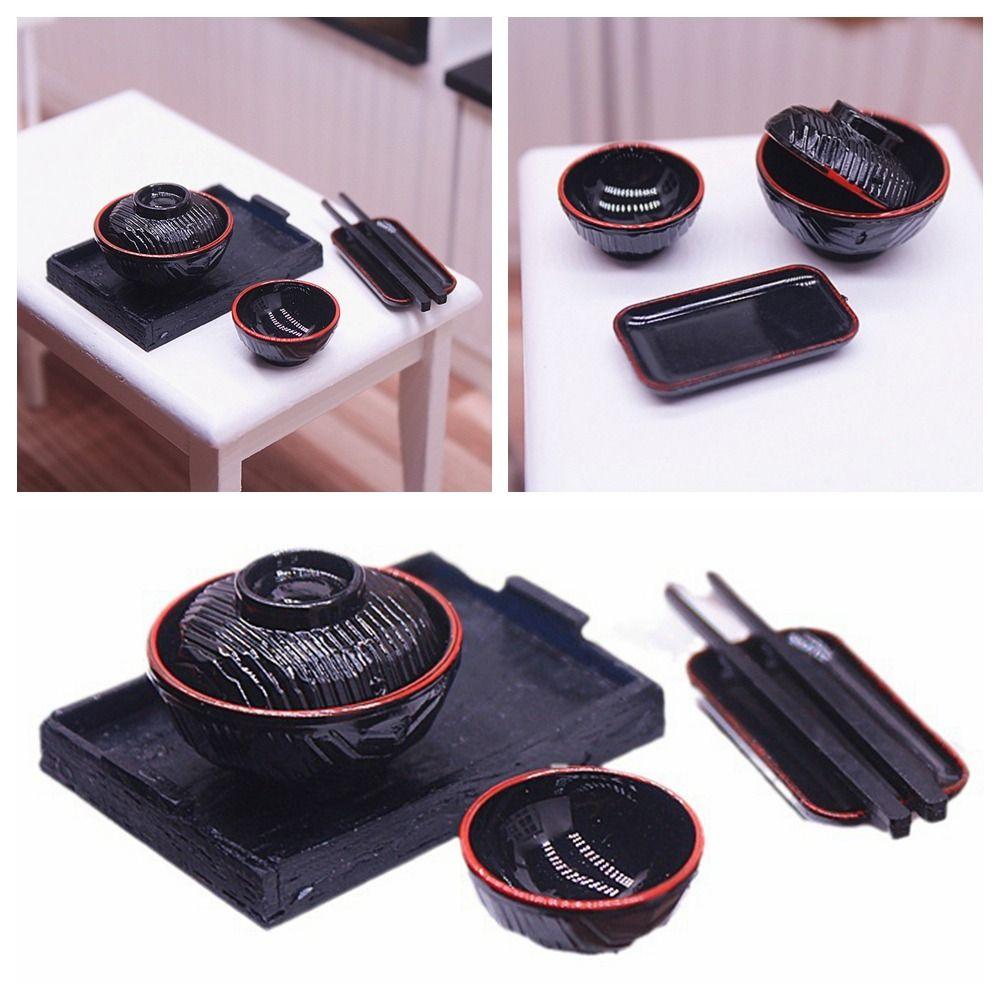 

5 шт. миниатюрная посуда в японском стиле 1:6 1:12 Мини-кукольный игрушечный кухонный домик с едой