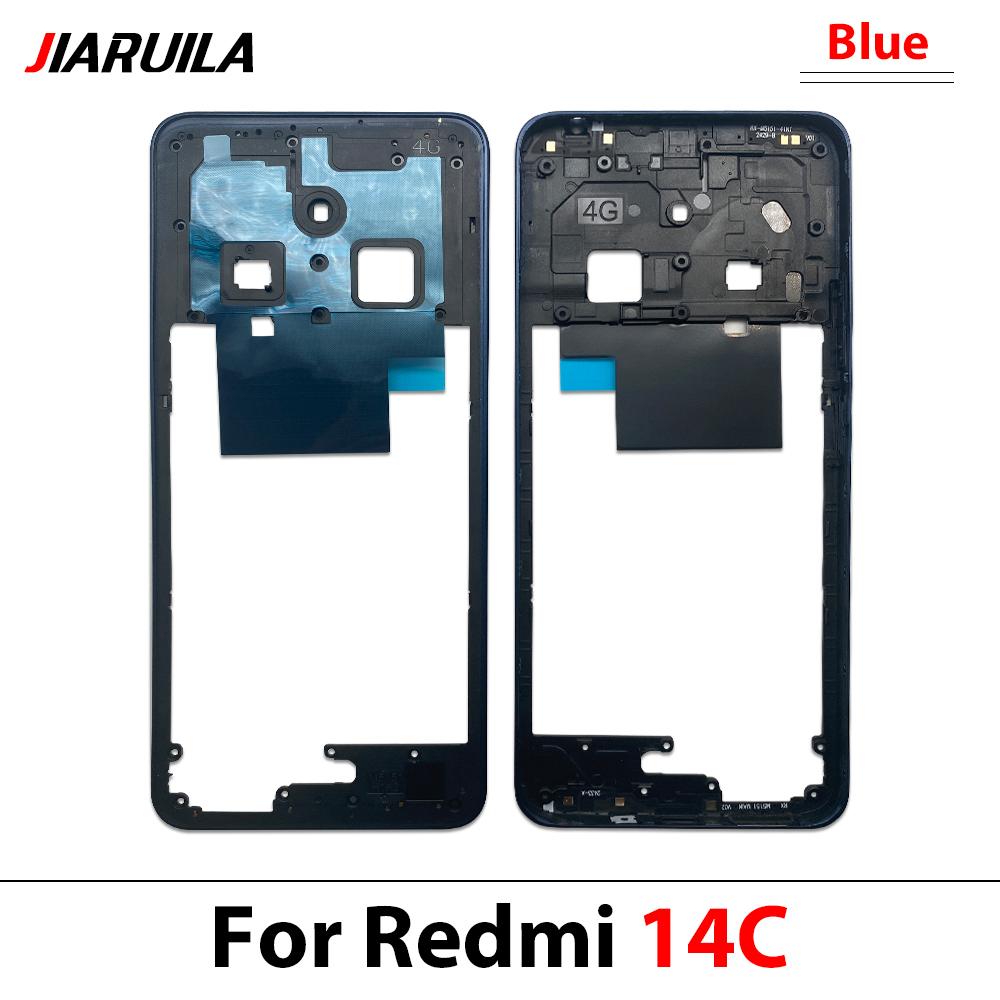 Nuovo Supporto Telaio Centrale Posteriore Alloggiamento Riparazione e Sostituzione per Redmi 13 13C 14C 5A Telaio Centrale Posteriore