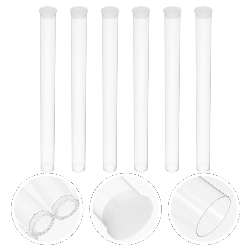 DECHOUS Incense Case, Holds 8 Incense Sticks, Acrylic Tubes, Portable Case, for Buddhist Altars, Storage, Lightweight, Easy to Carry, and Perfect for