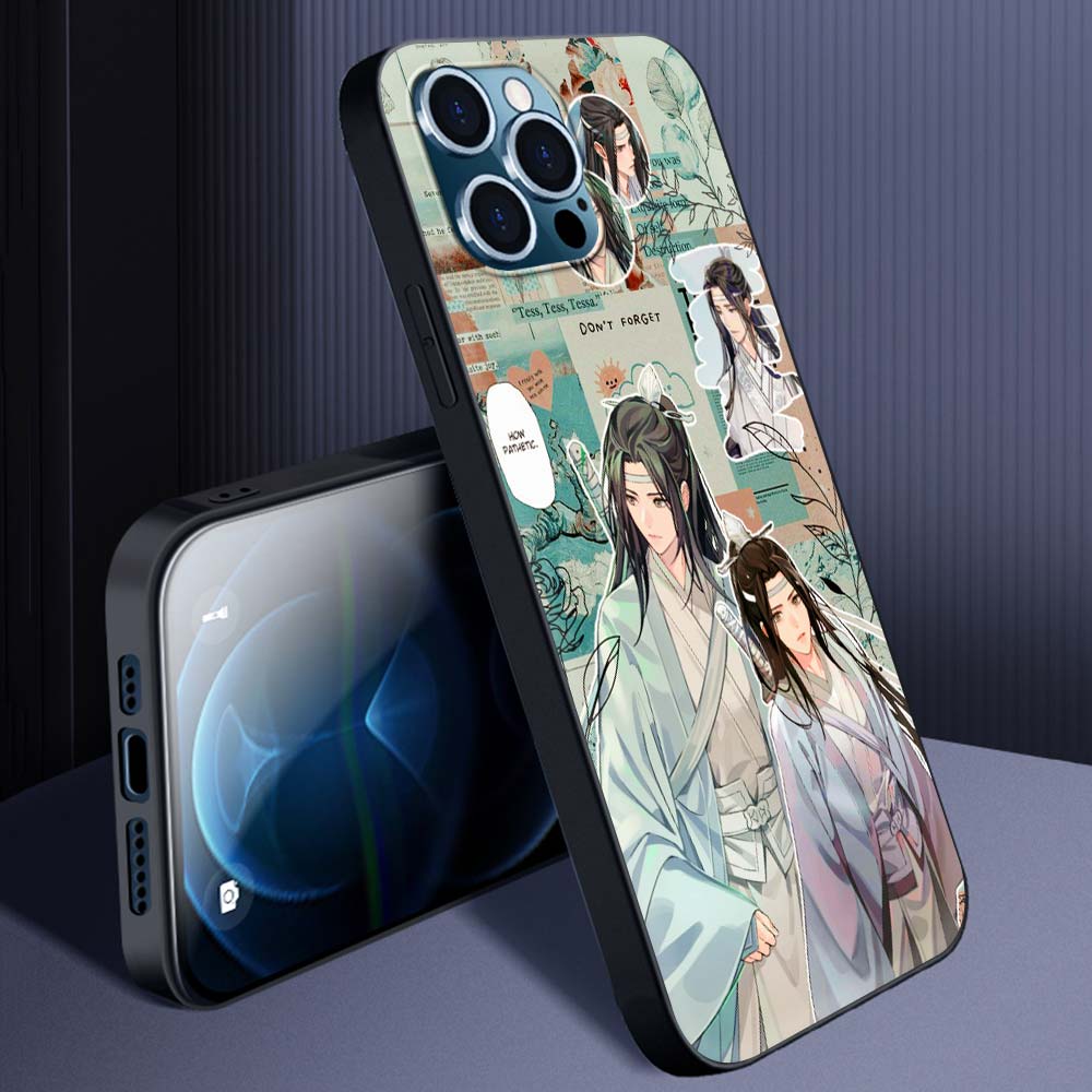 Mo Dao Zu Shi Wei Wuxian Anime Puzdro na knihy pre iPhone 13 14 11 12 Pro Max 7 8 Plus SE X XR XS Luxusný silikónový kryt Puzdrá na telefón