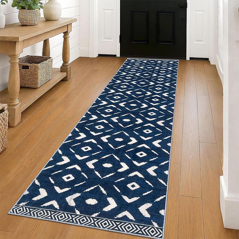 

Килимова доріжка для коридору Килим Нековзні килимки для підлоги М які Килими, що перуться в машині Геометричні Богемні Килими для коридору Домашній декор 80x200cm