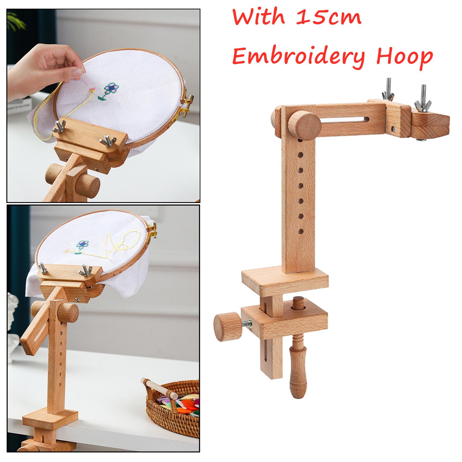 

Вращение на 360 градусов, регулируемые деревянные пяльцы, настольная подставка для вышивки крестом, рамки, кольца, подарки для взрослых и мам, шитье