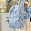 Fashi Schulrucksack für Mädchen Großer Kapazität Damen Reiserucksäcke Bambusblattmuster Leichte Laptoptasche für Damen