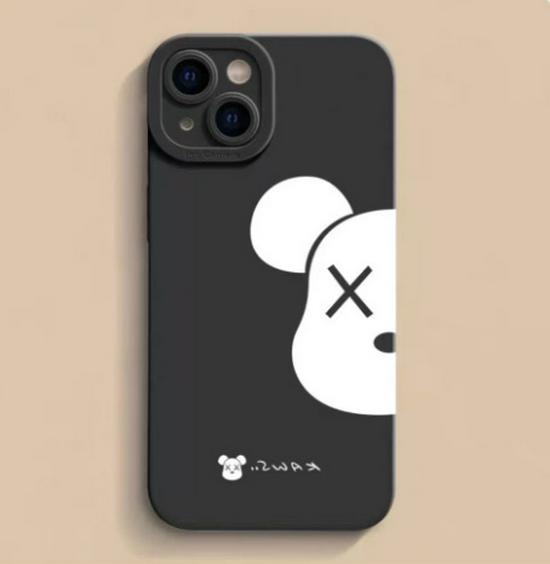 Мультяшный чехол-панда от падений для моделей iPhone 13-17 Pro Max iPhone 6/6S white