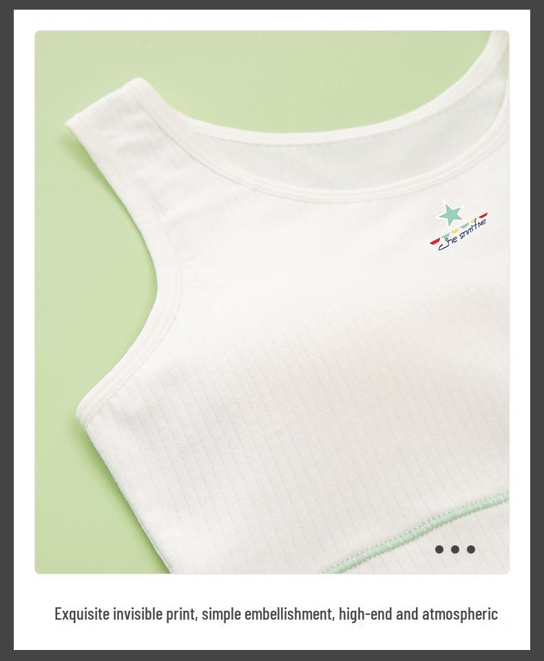 Junior High Girls' Cotton Developmental Bra Vest