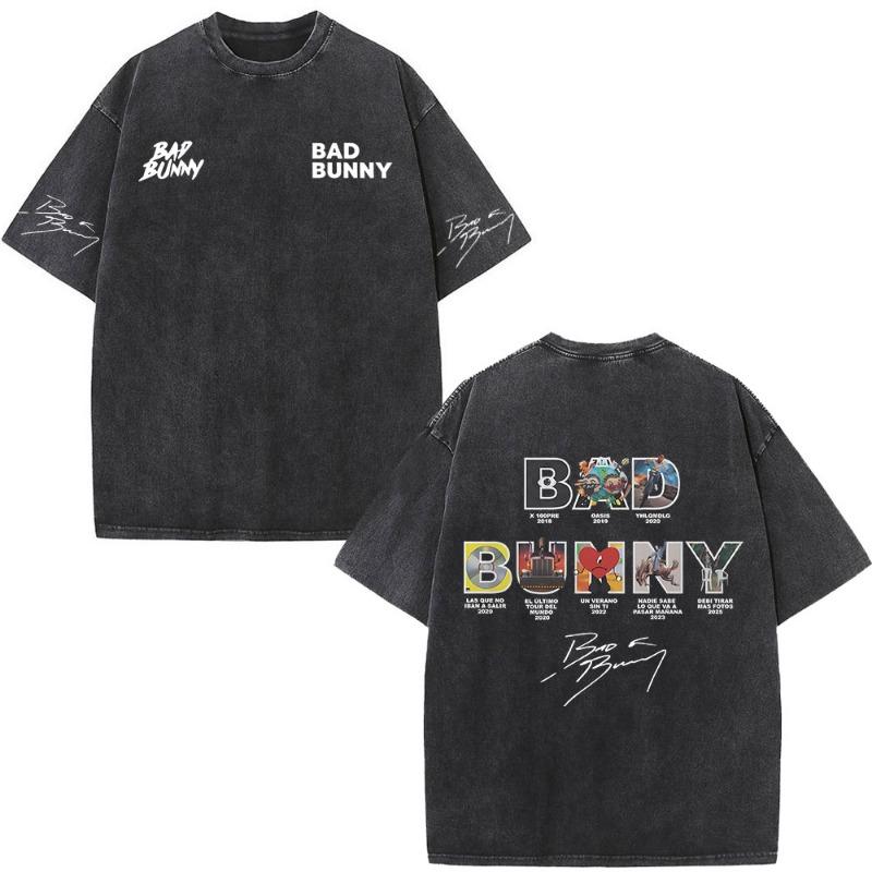 Vintage Womens Acid Wash T-Shirts Tokyo Harajuku Printing Tees Crewneck Cotton  Fashion Female Clothes