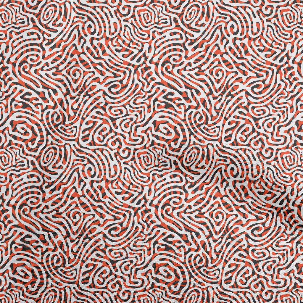 oneOone Cotton Flex Gray Fabric Abstract Diy Clothing Quilting Fabric Print Fabric By Yard 40 Inch