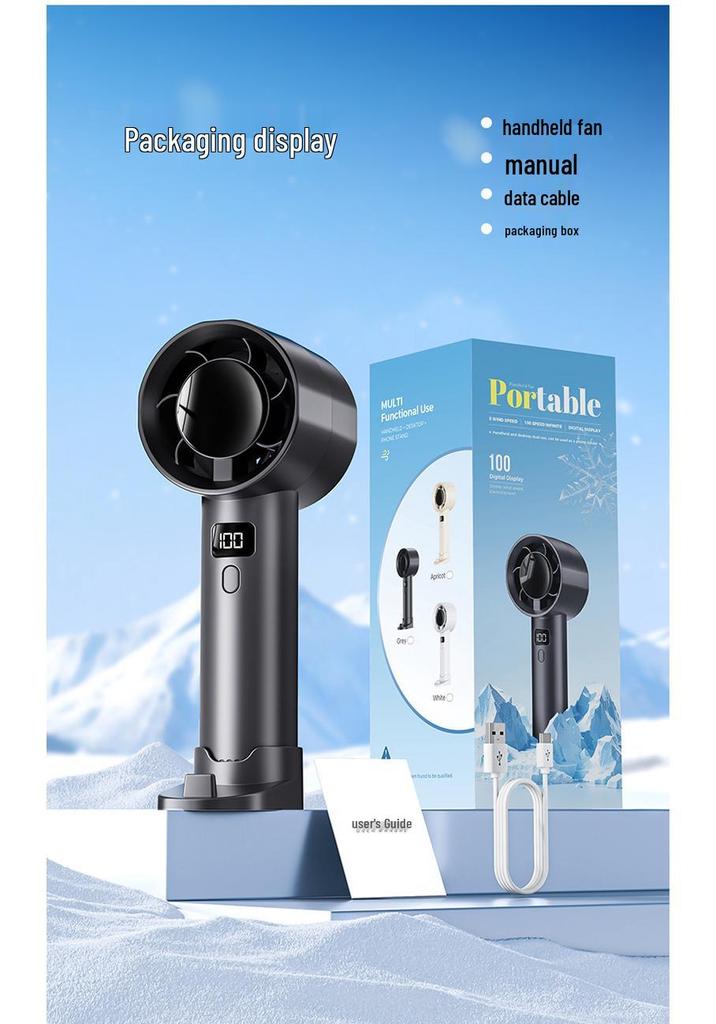 Portable USB Rechargeable High Power Mini Fan for Indoor/Outdoor Use