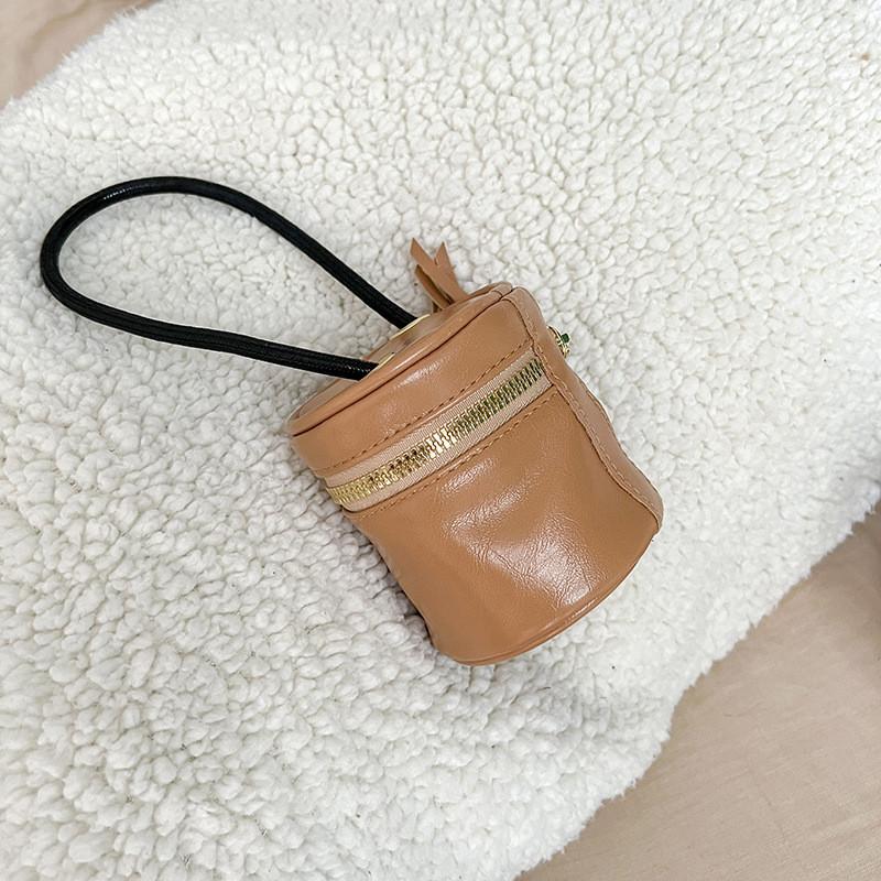 

Trendy Korean Style Mini Crossbody Bucket Bag For Kids Unisex Breathable Accessory хаки