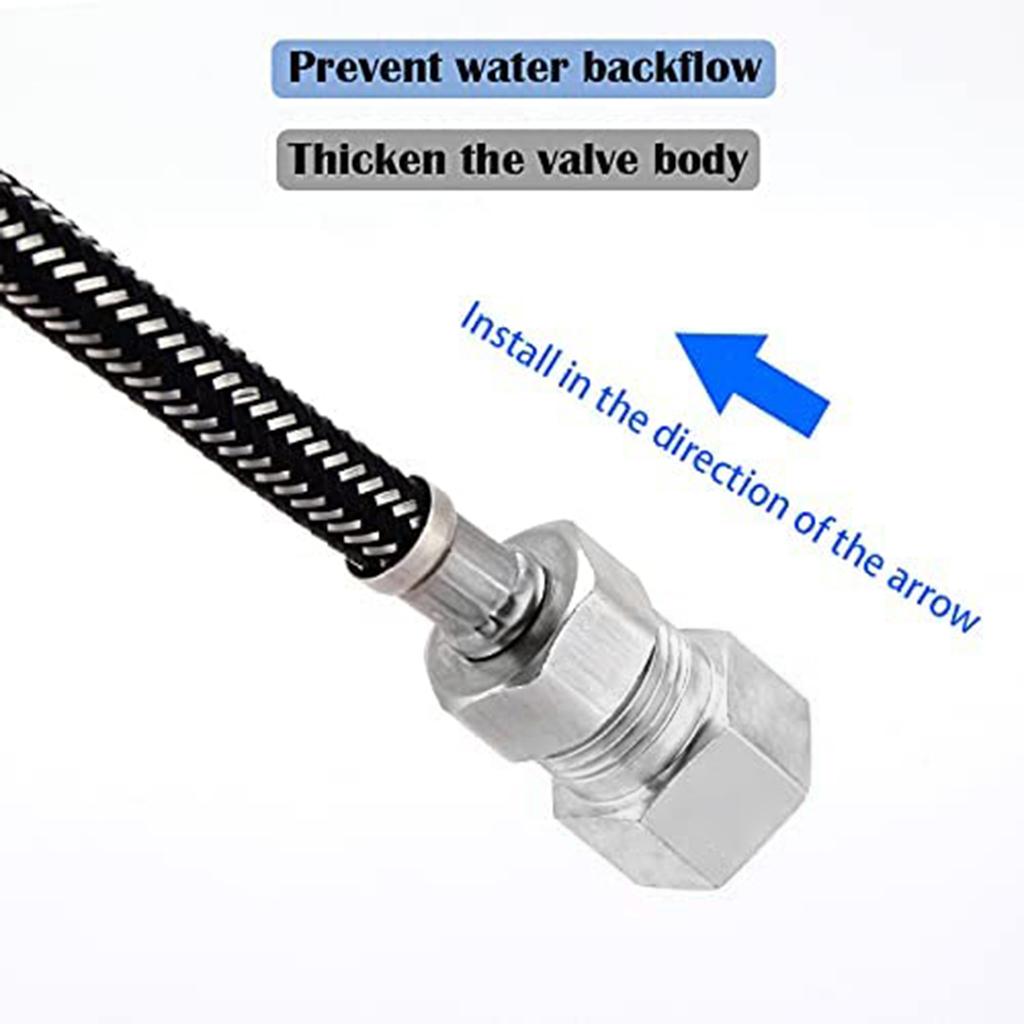 1/2''One Way Non-return Check for Valve Copper Threaded Check for Valve for Prevent Backflow of Toilet Water Corrosion R