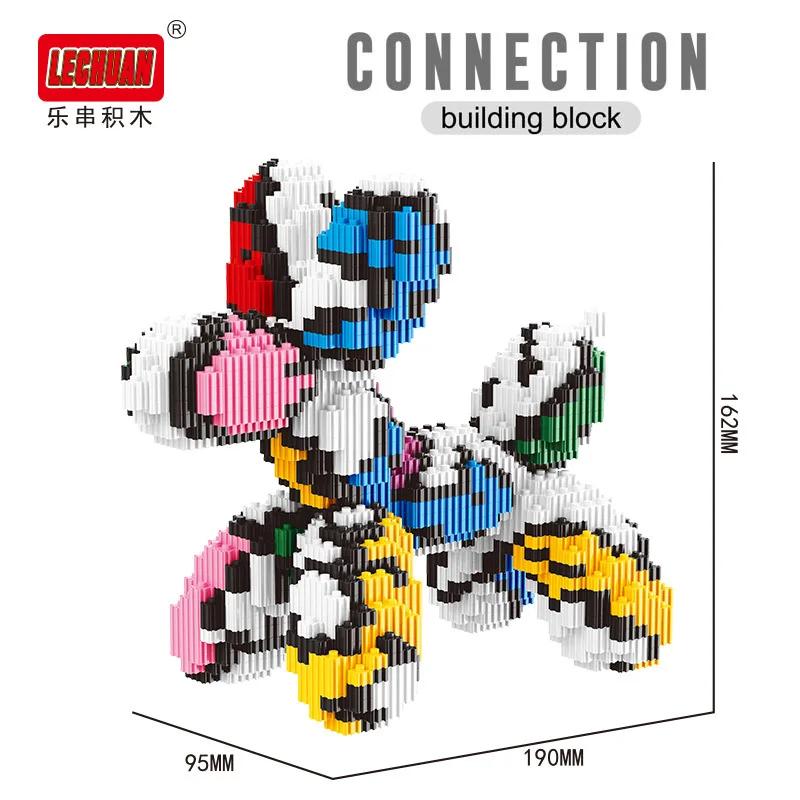 TOYLINX Home Decor Micro Building Blocks Balloon Dog DIY Model Assembly Toy Colorful Interlocking ABS Children's Toys