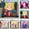 Kwaii AAkane KKinoshita Cushion Cover Soft Plush Fabric DoubleSided Printed Sofa Cushion Cover for All Seasons Home DecorGift