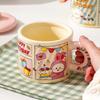 Minxun Cute Ceramic Mug with Lid