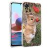 Cute White Baby Rabbits Phone Case For Xiaomi Redmi Note 14 13 12 5G 9S 9 10 11 Pro Plus 4G 9T 14C 13C 12C 10C 9C 9A Clear Cover