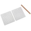 3Pcs Leather Stamping Tool Letters Alphabet Stamps Wood Punch Tool Stamping Handle for Leather Craft Handmade Craft