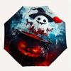 1pc Halloween Ghost Pattern Automatic Umbrella Is Fashionable and Good-Looking, Suitable for Travel and Daily Use.Y044