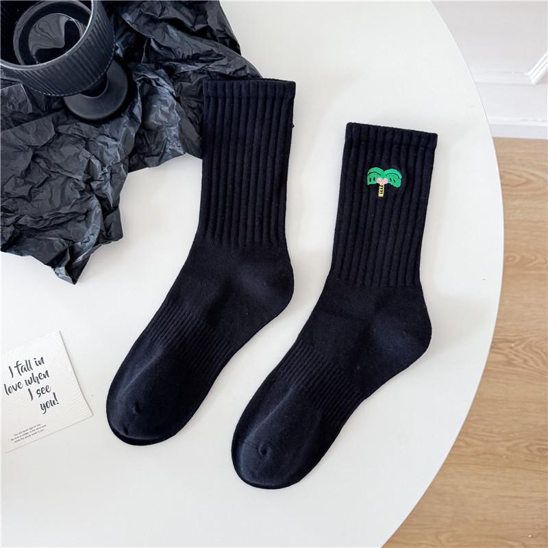 

Носки унисекс Cityboy в корейском стиле с кокосовой пальмой для катания на скейте - Дышащие, Влагоотводящие, Дизайн средней длины One size fits 36-45 (Seamless) чёрный