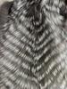 Silver fox real fur coat winter new style large fur collar length 100cm