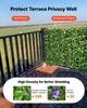 Expandable Fence Privacy Screen, 64.9 X 310 Cm Expand Artificial Plant Wall, Realistic Artificial Ivy Panel with 50 Zip Ties, Decorative Faux Greenery
