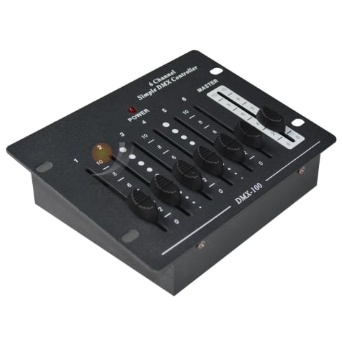 6 Channel Simple DMX Controller DJ Console Equipment for Stage Wedding and Event Lighting