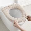 Toilet Seat Cushion Winter Velvet Warm Seat Cover Washable Universal Toilet Seat Mat Bathroom Seat Case Toilet Lid Accessories